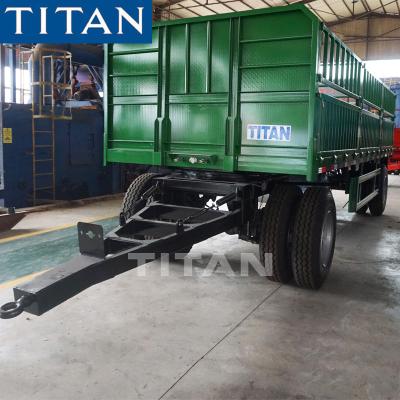 China 2 axle livestock drawbar trucks and trailers for sale-TITAN Vehicle à venda