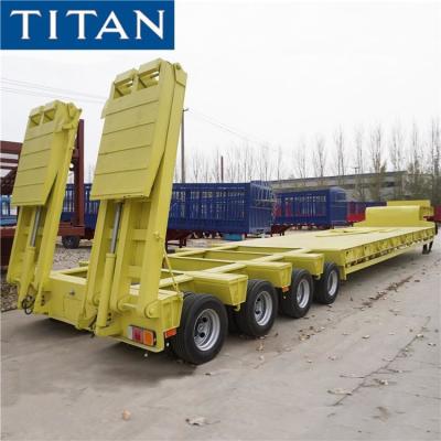 China Heavy Haul  4 Line 8 Axle Low Bed Trailer for Sale in Tanzania for sale