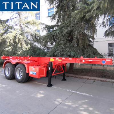 China 30/40 Tons 20ft Shipping Container Trailer Chassis for Zimbabwe à venda