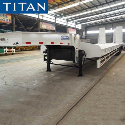 China 3 Axle 90 Tons Excavator Equipment Low Bed Trailer for sale