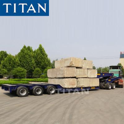 China Heavy Haul 3 Line 6 Axle 100 Ton Hydraulic Lowbed Truck for sale for sale