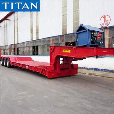 China Tri Axle 80 Ton Removable Gooseneck Military Lowboy Trailer for Sale for sale
