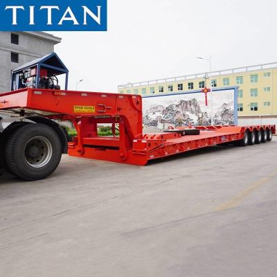China Used and New 150 ton Lowboy Gooseneck Trailers for Sale en venta