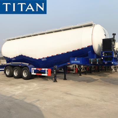 China W type 50Cbm Dry Bulk Cement Tanker Trailer for Sale à venda