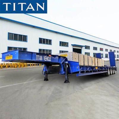 China 4 Axle Low Loader Truck 120 Ton Lowbeds for Sale in Nigeria en venta