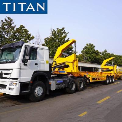 China 40Ft Self Loader Trailer Container Lifters for Sale | Self Loading Container Trailer Side Loader Chassis Specification for sale