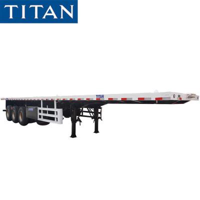 China 20/40 ft feet foot shipping container flatbed semi trailer for sale for sale