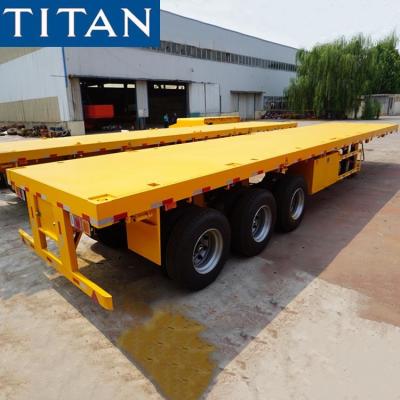 China Multi Types of Extendable Flatbed Trailer Telescopic Trailer for Sale for sale