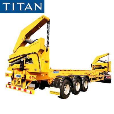 China 45T Side Loader Trailer 40Ft Container Lifter Price for Sale Manufacturer for sale