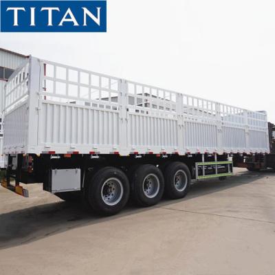 China China fence semi trailer 60T grid position semi trailer for sale for sale