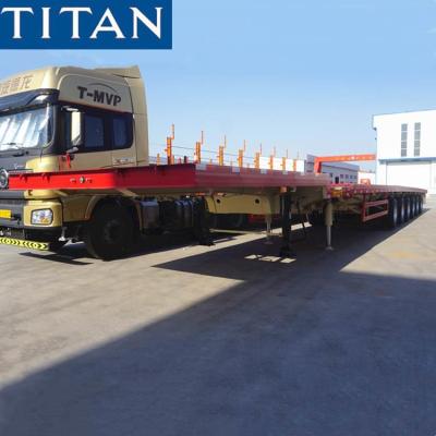 China 62m Telescopic Trailer Extendable Semi Trailer for Windmill Blade Transportation for sale