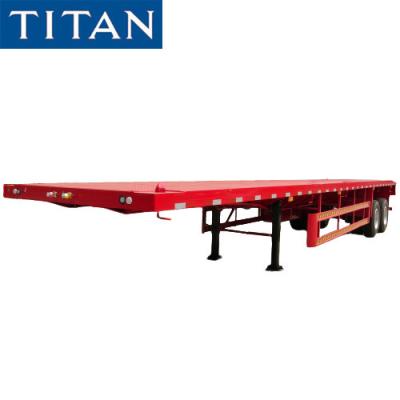 China China 40ft double axle flatbed container semi trailer for sale for sale