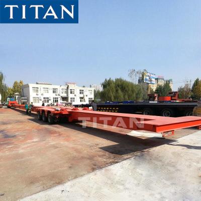 China 64m Extendable Modular Wind Blade Trailer 3 Line 6 Axle Telescopic Trailer for sale