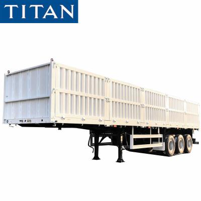 Chine China 60 tons sidewall cargo semi trailer for sale in Mozambique à vendre