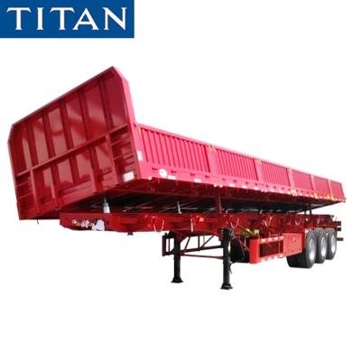 China 3 Axle Side Dump Trailer 34 Ton Side Tipper Trailer for Sale for sale