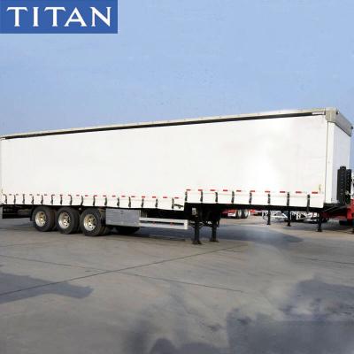 China 45FT Tautliner Curtains PVC Tarpaulin Side Curtain Trailer fo Sale for sale