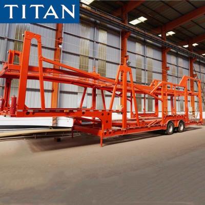 China 7 Car Carrier Trailer Double Deck Car Transport Trailer for Sale for sale