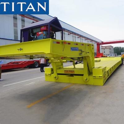 China Hydraulic detachable gooseneck trailer used lowboy trailers for sale for sale