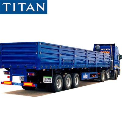 China Triaxle Trailer with Side Boards for Sale - TITAN Vehicle à venda