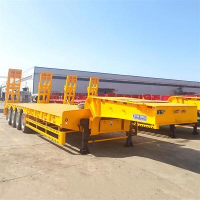 China 4 Axle Low Loader 100Ton Low Bed Truck Trailer for Sale in Nigeria for sale