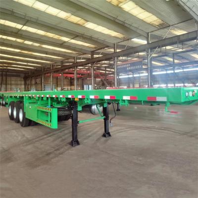 China (Spot Promotion) China 40 ft shipping container tri axle flat deck trailer for sale for sale