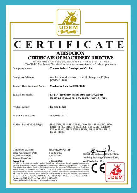 CE - Xiamen Sealand Development Co., Ltd.
