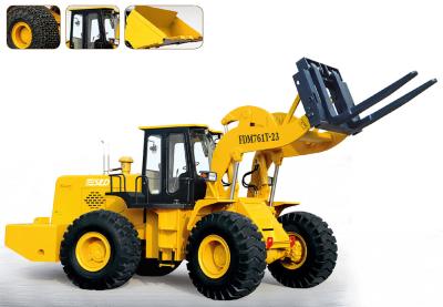 China 175kw 3430mm Mast 23 Tons Lifting Block Forklift Loader for sale