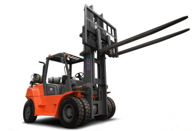 China 3m Front Double Tyre 5T 6T 7 Tons 16000 lb Dual Fuel Forklift for sale