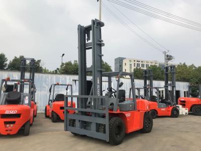 China Isuzu Engine Mast Lifting Height 6000mm Diesel Forklift Truck for sale