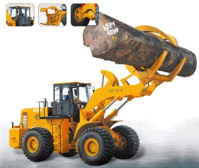 China 10T het hout grijpt Lader van het Tractor de Hydraulische Logboek met Aanhangwagenlandbouwbedrijf vast Te koop