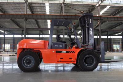China Diesel Powered Multi Stage 10 Ton Forklift 1520x175x85mm for sale
