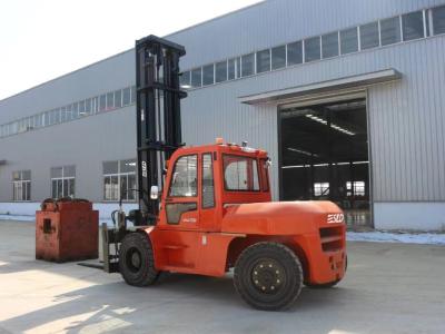China 10 Tons Rated Load ISUZU Engine Diesel Forklift 600mm Load Center for sale