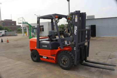 China 3.5 Ton Diesel Forklift Two Stage Free Lift Mast 3m Wide View for sale