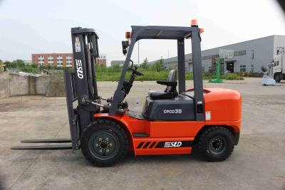 China Hydraulic Diesel Forklift Truck Rated Capacity 3500Kgs With OPS / ORS Seat for sale