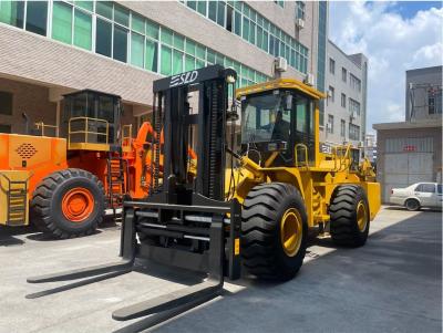China Box Type Frame 20T Load Off Road Forklift For Rough Terrain for sale