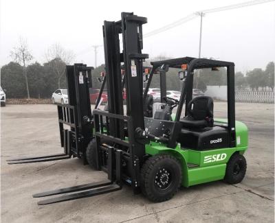 China Low Mast 3m / High Mast 5m 2.5 Ton Diesel Forklift Truck for sale