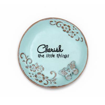 China Hot Selling Green Tiny Fashion Metal Tiny Jewelry Dish Quote Jewelry Dish Hot Selling Custom Jewelry Dish for sale