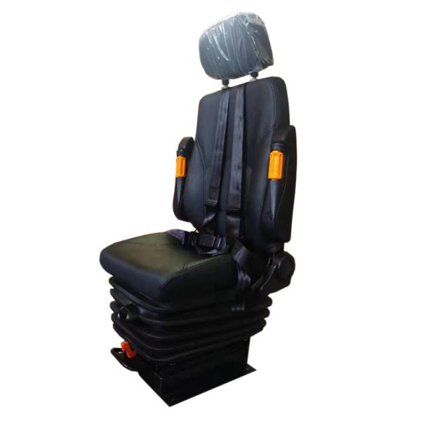 Quality 360 Rotation Base Air Suspension Seats Railway Subway With 24V Air Compressor Pump for sale