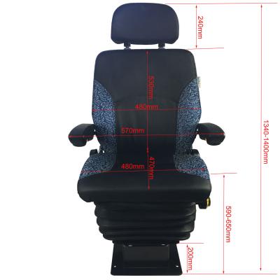 China Mechanical Suspension Electronic Control Equipment Operating Console Operator Seat for sale