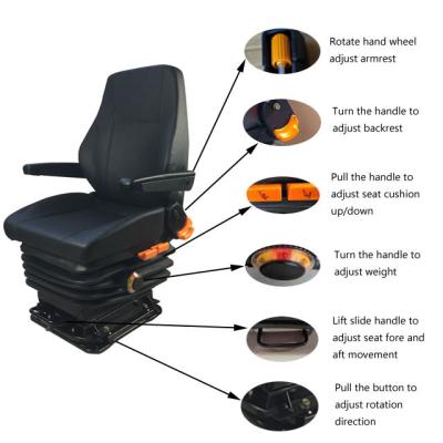 China Mechanical Suspension Coal Mining Equipment Subway Bullet Train Driver Seat for sale