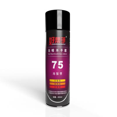 China Espray adhesivo 9009-54-5 adhesivo de Repositionable 75 del espray de aerosol del OEM en venta
