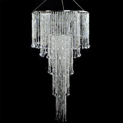 China Modern Contemporary Hot Selling Crystal Beaded Chandelier Clear Wedding Decoration for sale