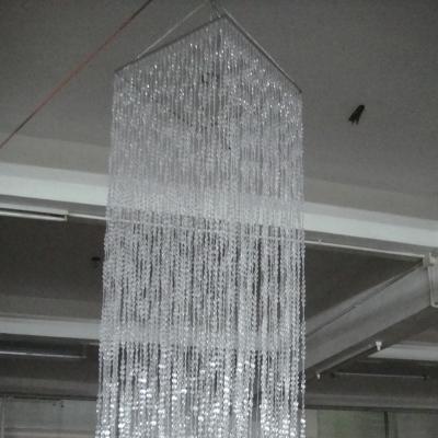 China Modern Event Crystal Column Wedding Chandelier Decoration Hanging Decorative 9' for sale