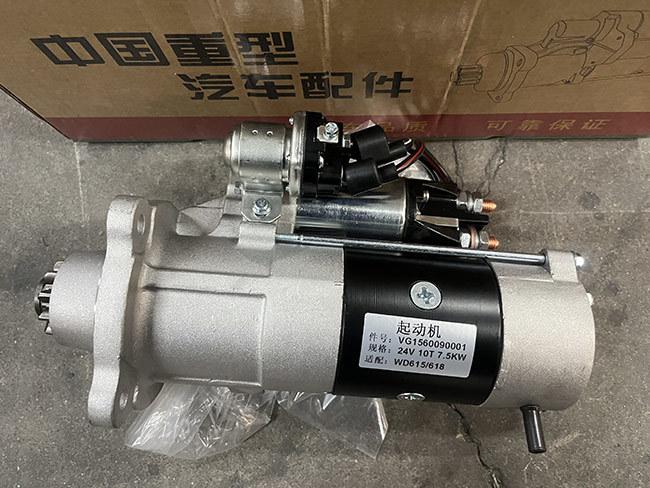Sinotruk Howo Truck Starter Motor VG1560090001 - Front View