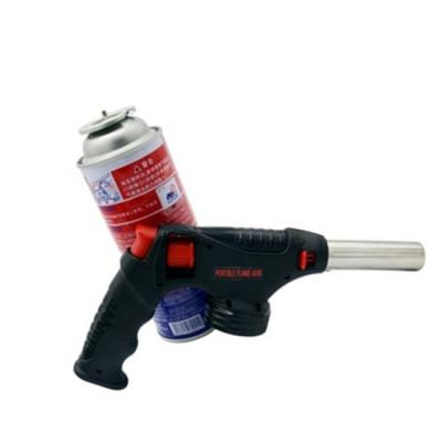 China ABS Charcoal Lighter Butane Gas Torch Handheld Adjustable Flame Grilling for sale