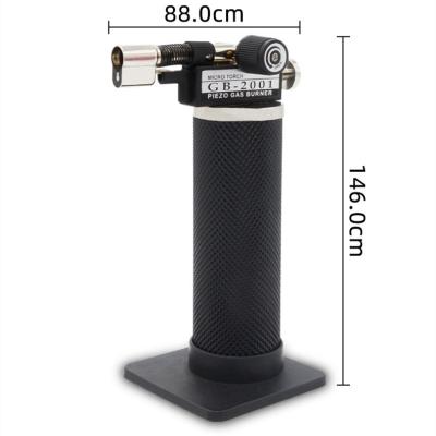 China Culinary Torch Refillable Butane Barbecue Lighter Adjustable Flame Torch Safety Lock for sale