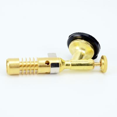 China Brass Outdoor Gas Culinary Blow Torch Flame Gun Portable Butane Torch Lighter for sale