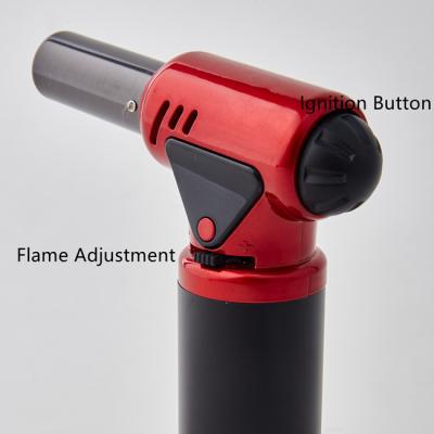China ABS Butane Cooking Kitchen Torch Lighter Electronic Ignition Refillable Heating Soldering for sale