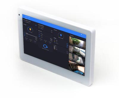 China 7'' Flush Android Wall Mounted POE Touch Tablet PC With Relay RS232 RS485 For Door Control for sale