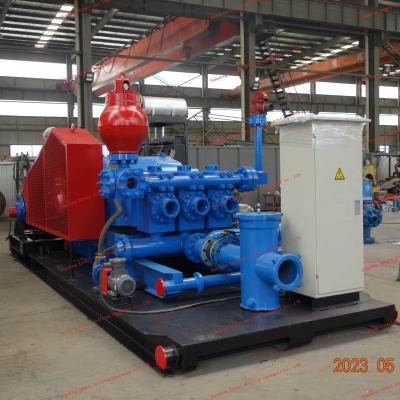 China F-500 Cementing Pump Oil Rig Mud Pump 500hp 165SPM Rated Stroke for sale
